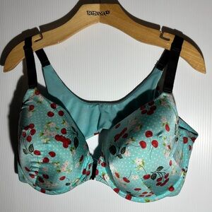 Papaya Women's Floral Print Bra - Blue